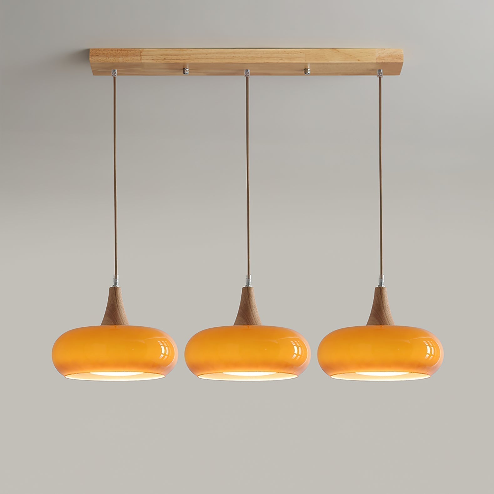 Charlotte Wood Suspension 1/2/3 Lamps