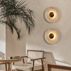 Aveny Sun Travertine Wall Lamp