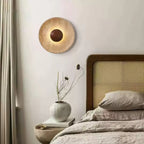 Aveny Sun Travertine Wall Lamp