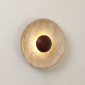 Aveny Sun Wall Sconce in Travertine