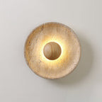 Aveny Sun Wall Sconce in Travertine