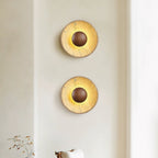 Aveny Sun Travertine Wall Lamp