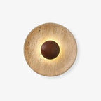Aveny Sun Wall Sconce in Travertine