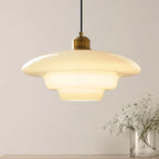 Hanna Art Deco Glass Pendant Light