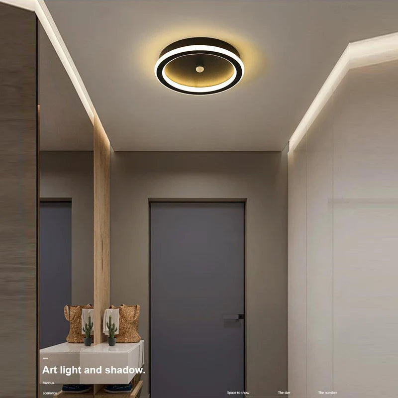 Modern LED Ceiling Lamp with Geometric Shape