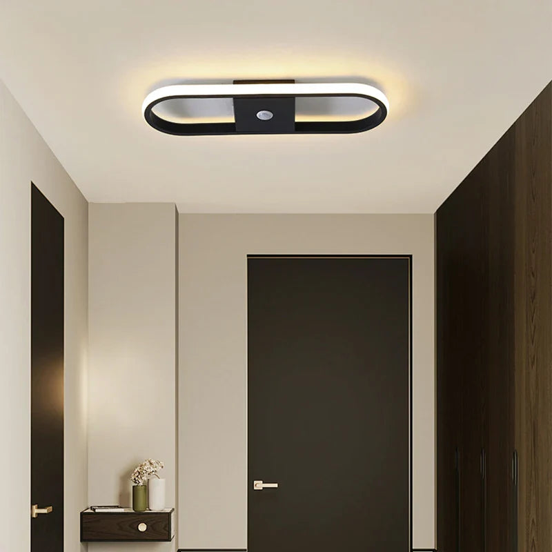 Modern LED Ceiling Lamp with Geometric Shape