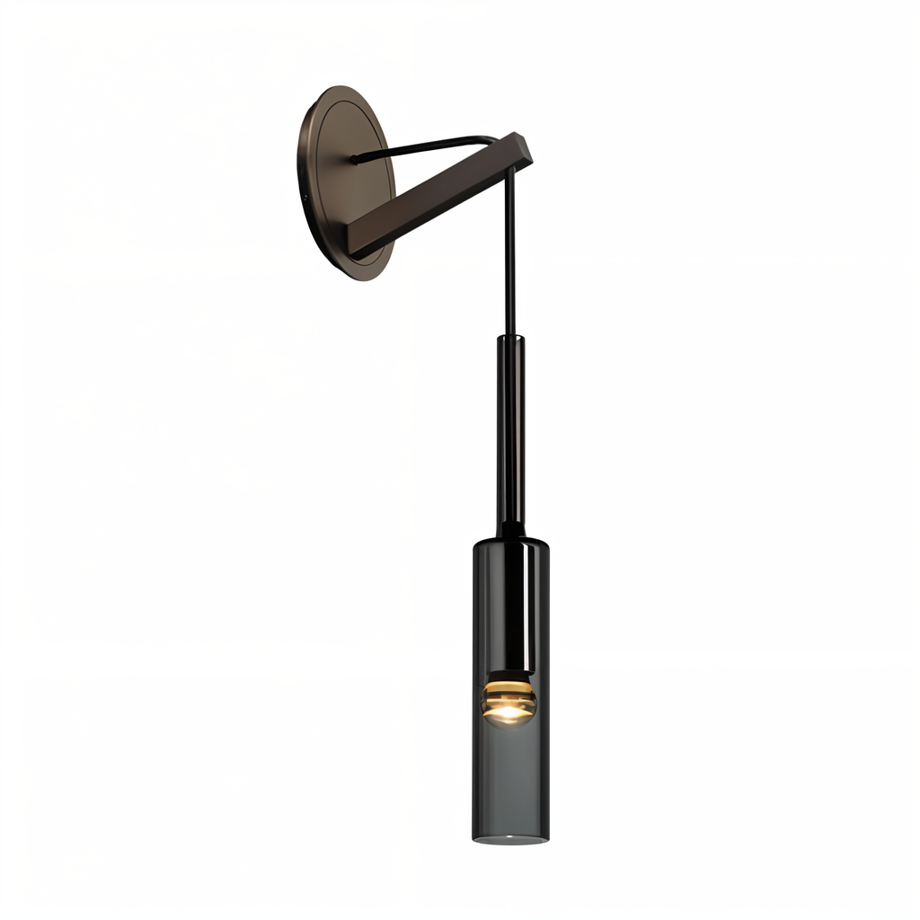Minimalist Wall Light with Smoke Glass – Orvane