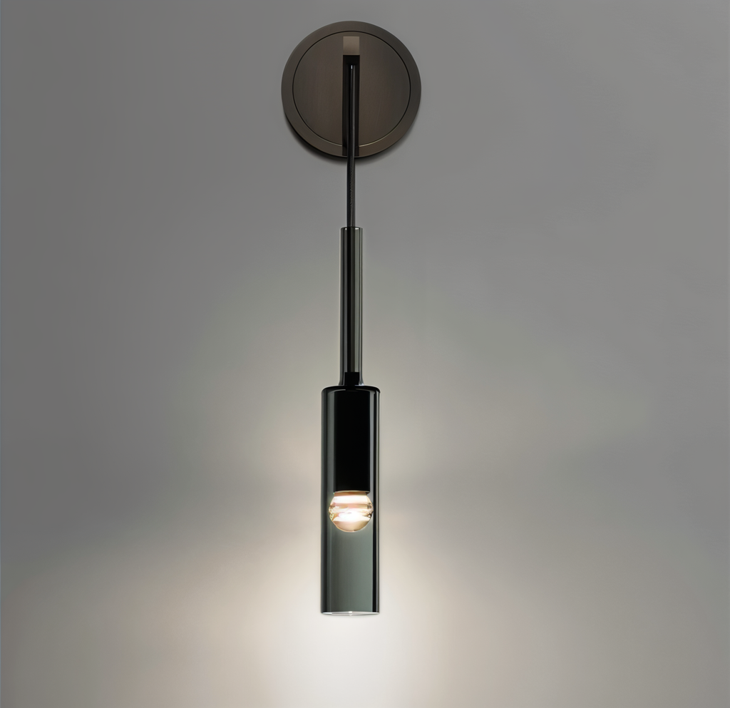 Minimalist Wall Light with Smoke Glass – Orvane