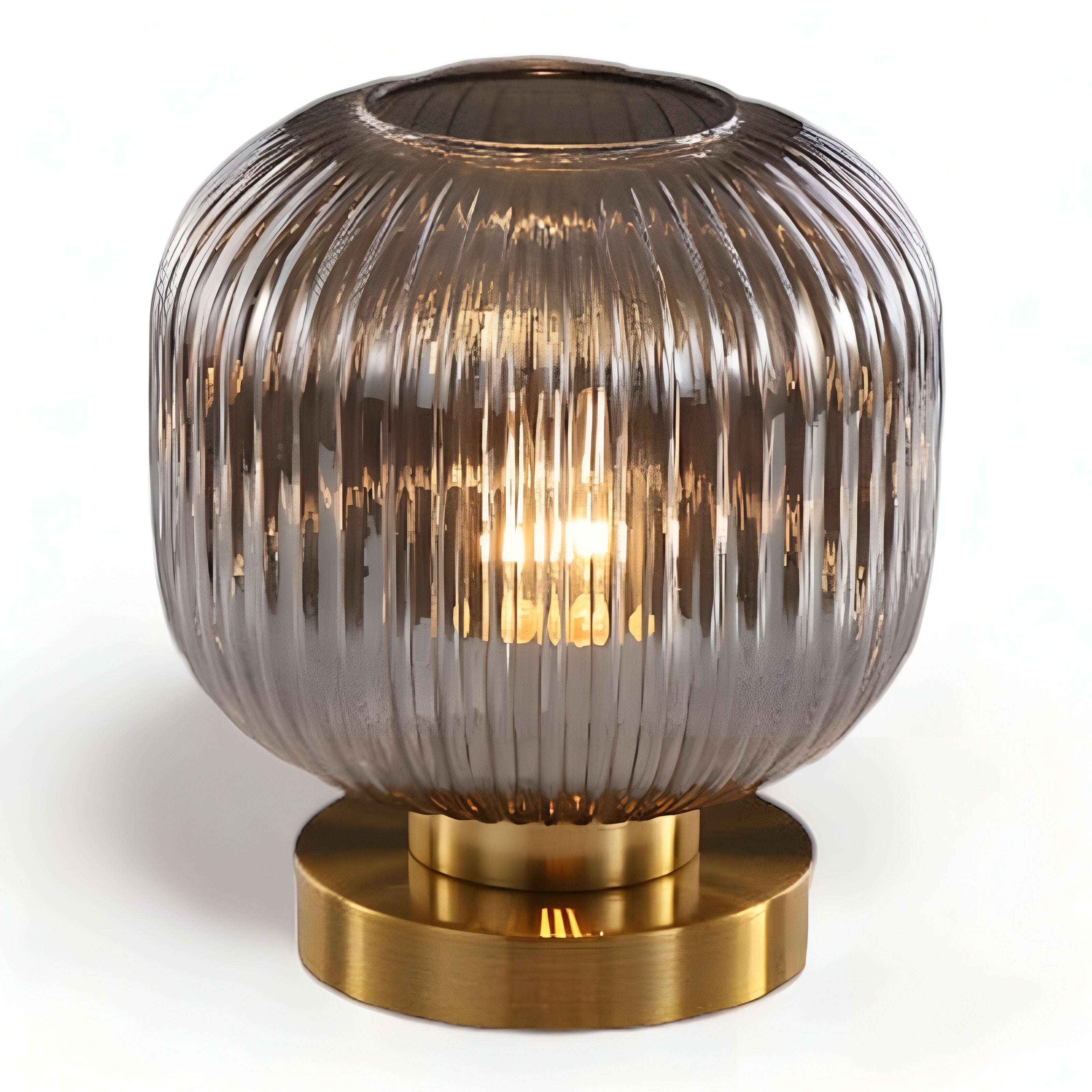 Oriantha - Nordic Table Lamp with Ribbed Glass