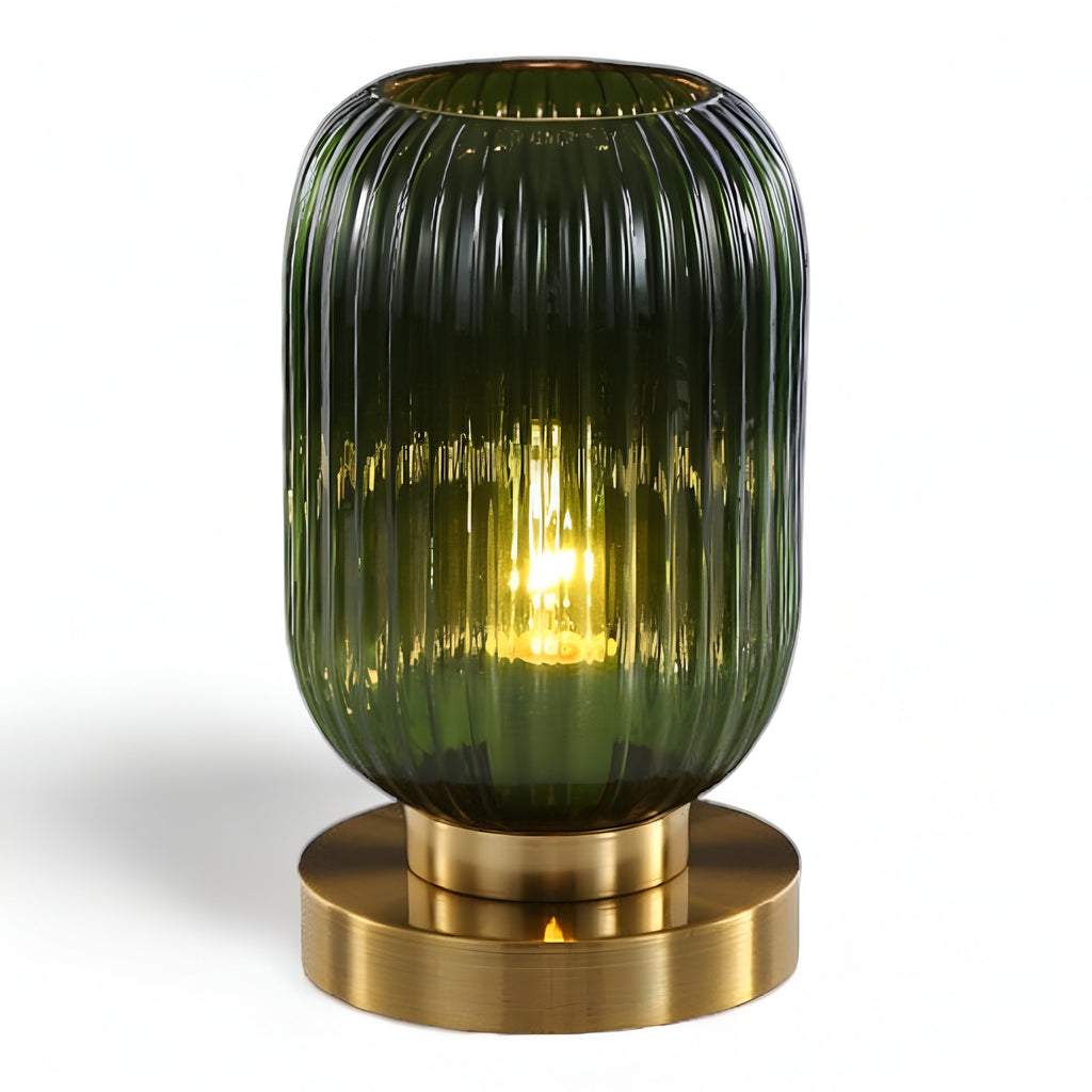 Oriantha - Nordic Table Lamp with Ribbed Glass