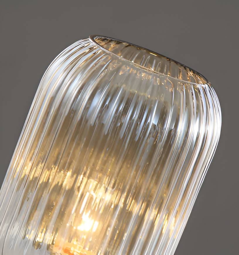 Oriantha - Nordic Table Lamp with Ribbed Glass