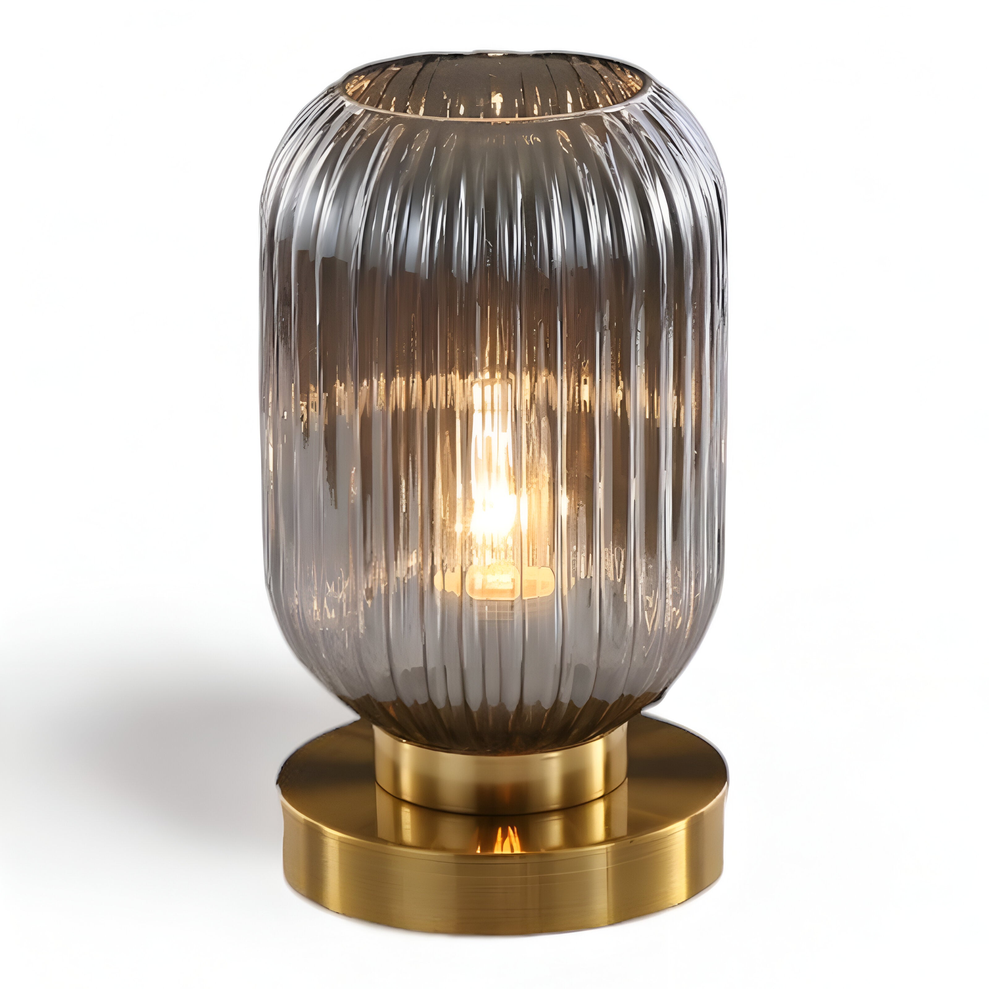 Oriantha - Nordic Table Lamp with Ribbed Glass