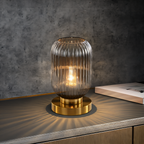 Oriantha - Nordic Table Lamp with Ribbed Glass
