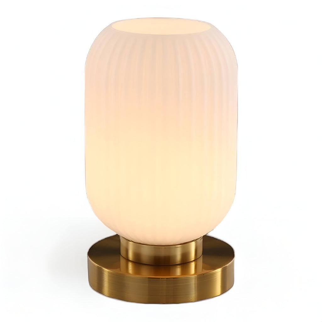 Oriantha - Nordic Table Lamp with Ribbed Glass