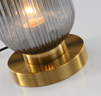 Oriantha - Nordic Table Lamp with Ribbed Glass