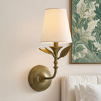 Iselynn Vintage Flower Antique Brass Wall Light