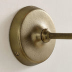 Iselynn Vintage Flower Antique Brass Wall Light