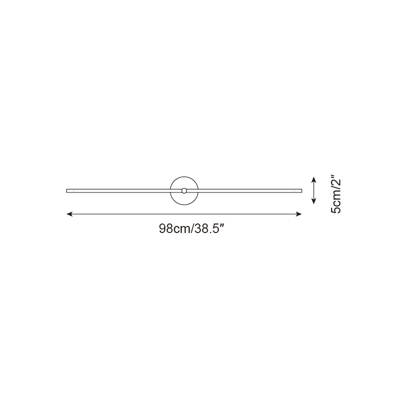 Modern Style Double Stem Linear Minimalist Wall Light