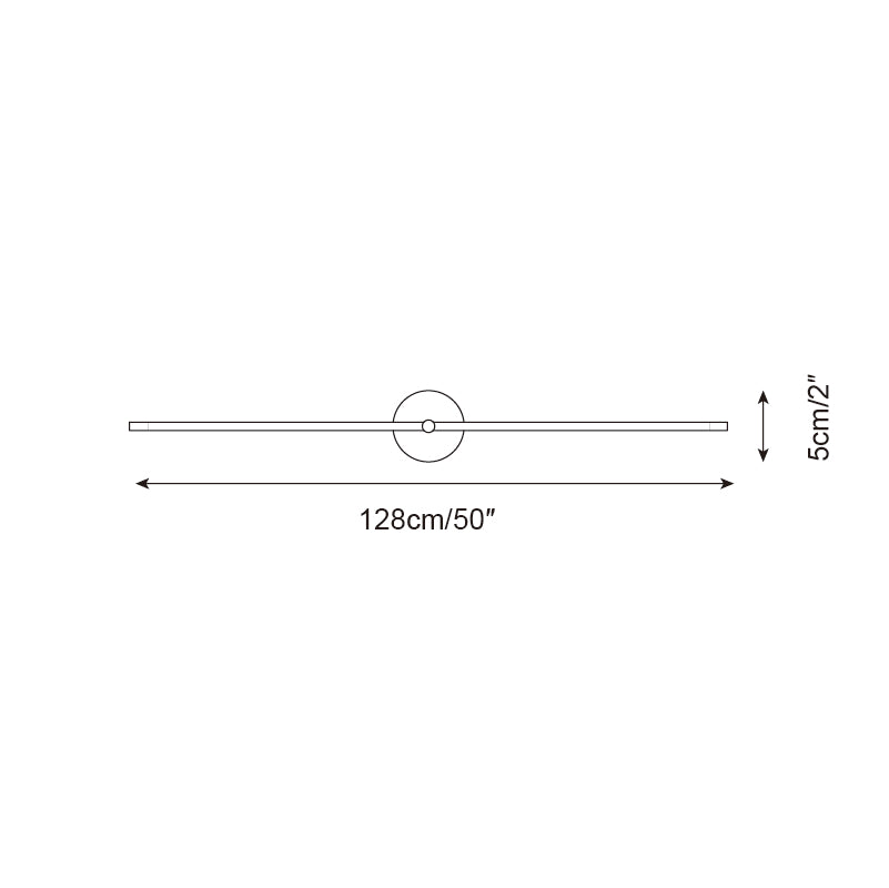 Modern Style Double Stem Linear Minimalist Wall Light