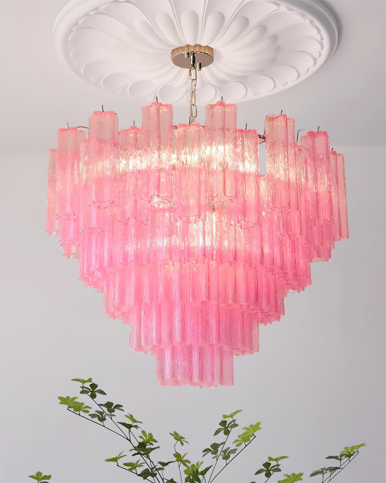Crystal Chandelier Glass Cascades in Levels