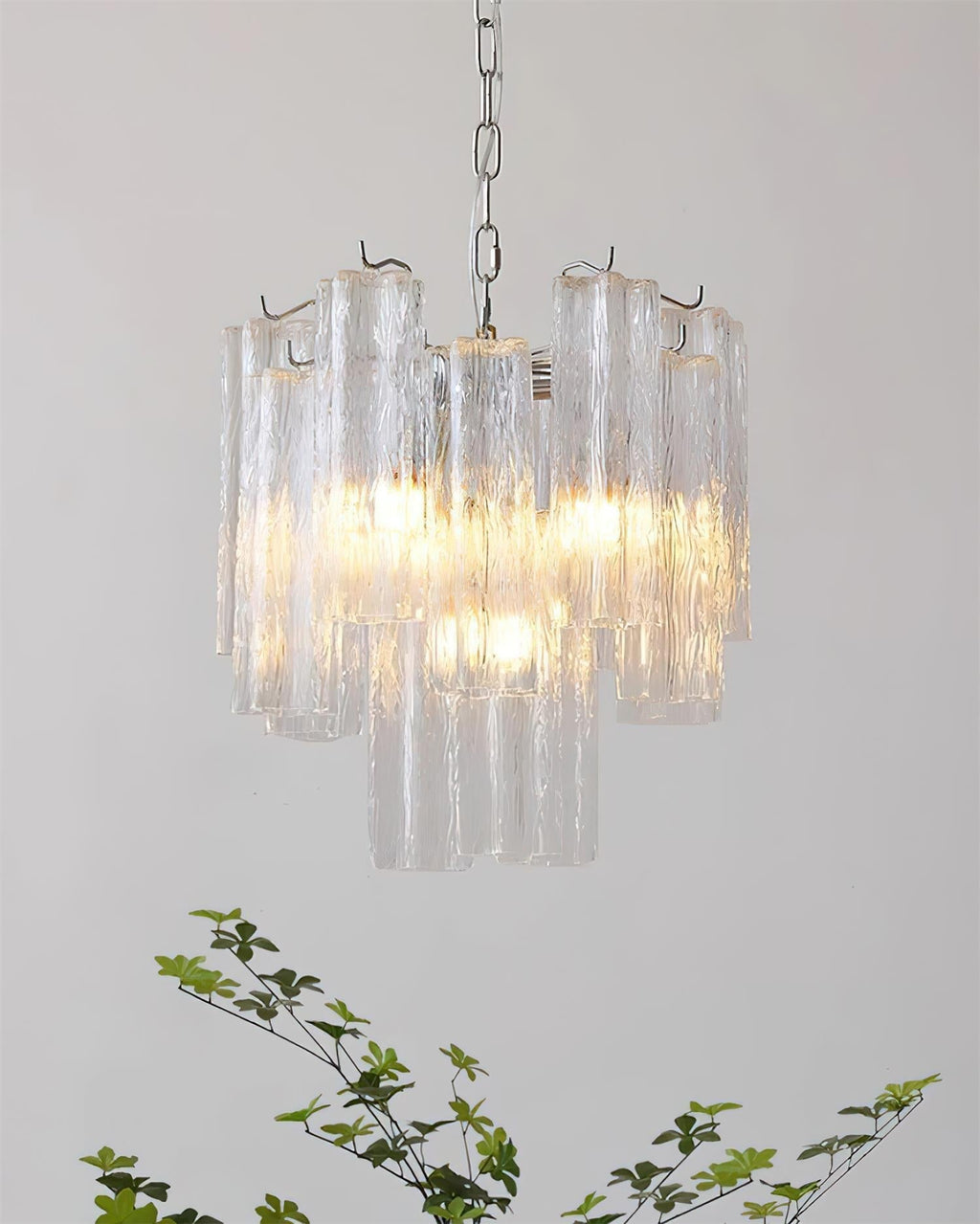 Crystal Chandelier Glass Cascades in Levels
