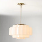 Heatra Tiered Opal Glass Pendant Light