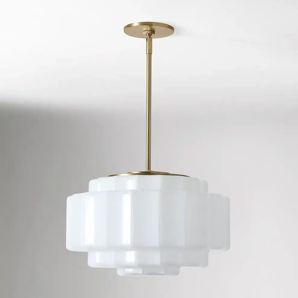 Heatra Tiered Opal Glass Pendant Light