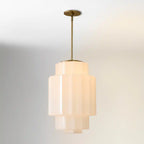Heatra Tiered Opal Glass Pendant Light