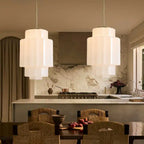 Heatra Tiered Opal Glass Pendant Light
