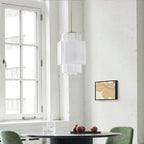 Heatra Tiered Opal Glass Pendant Light
