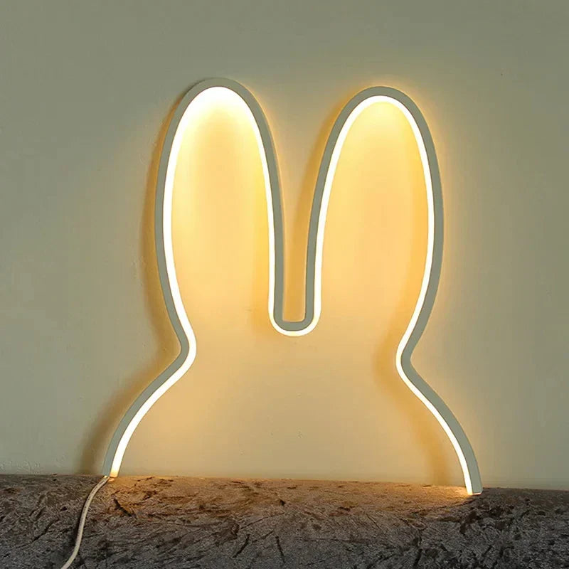 USB Rechargeable Rabbit Night Light with Ambient Lighting - BunnyLight