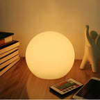 Thessara - LED Table Lamp with Dynamic Color Change in Sphere Shape