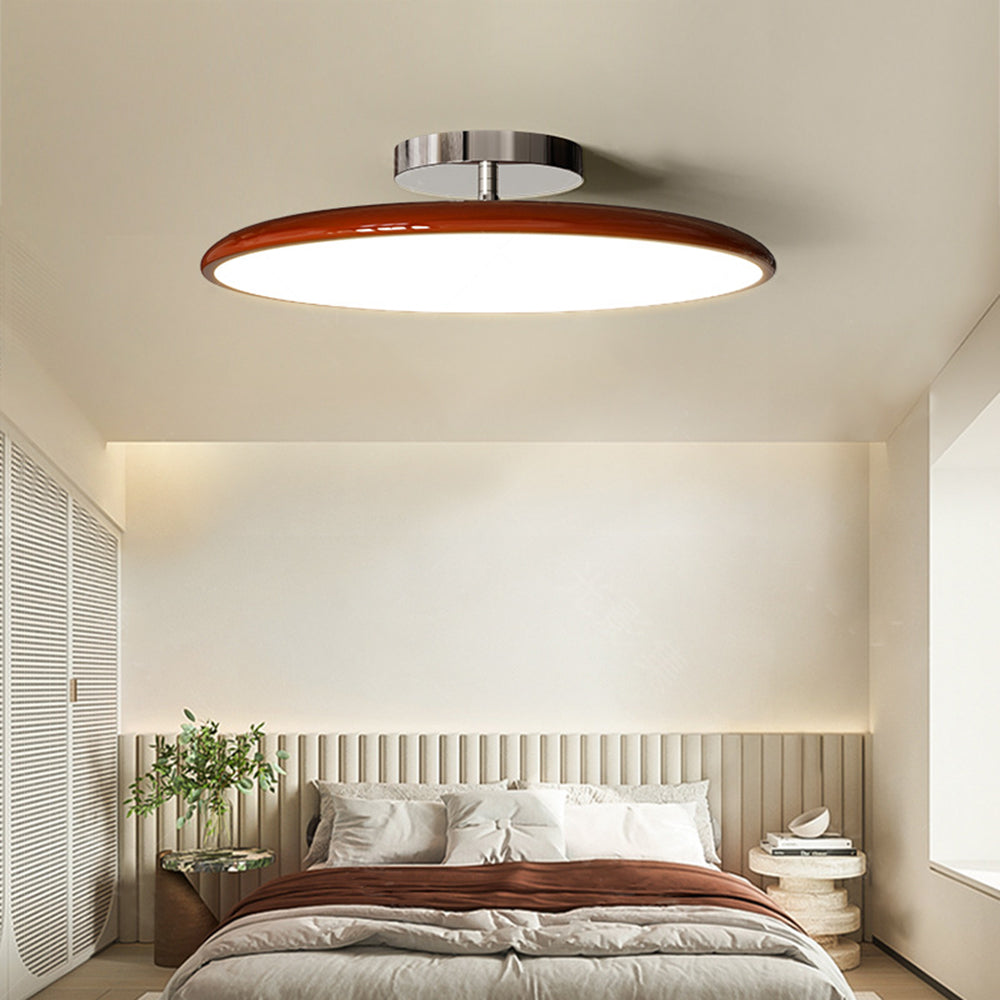 Valentina Vintage LED Ceiling Light Glass Red White Green Bedroom