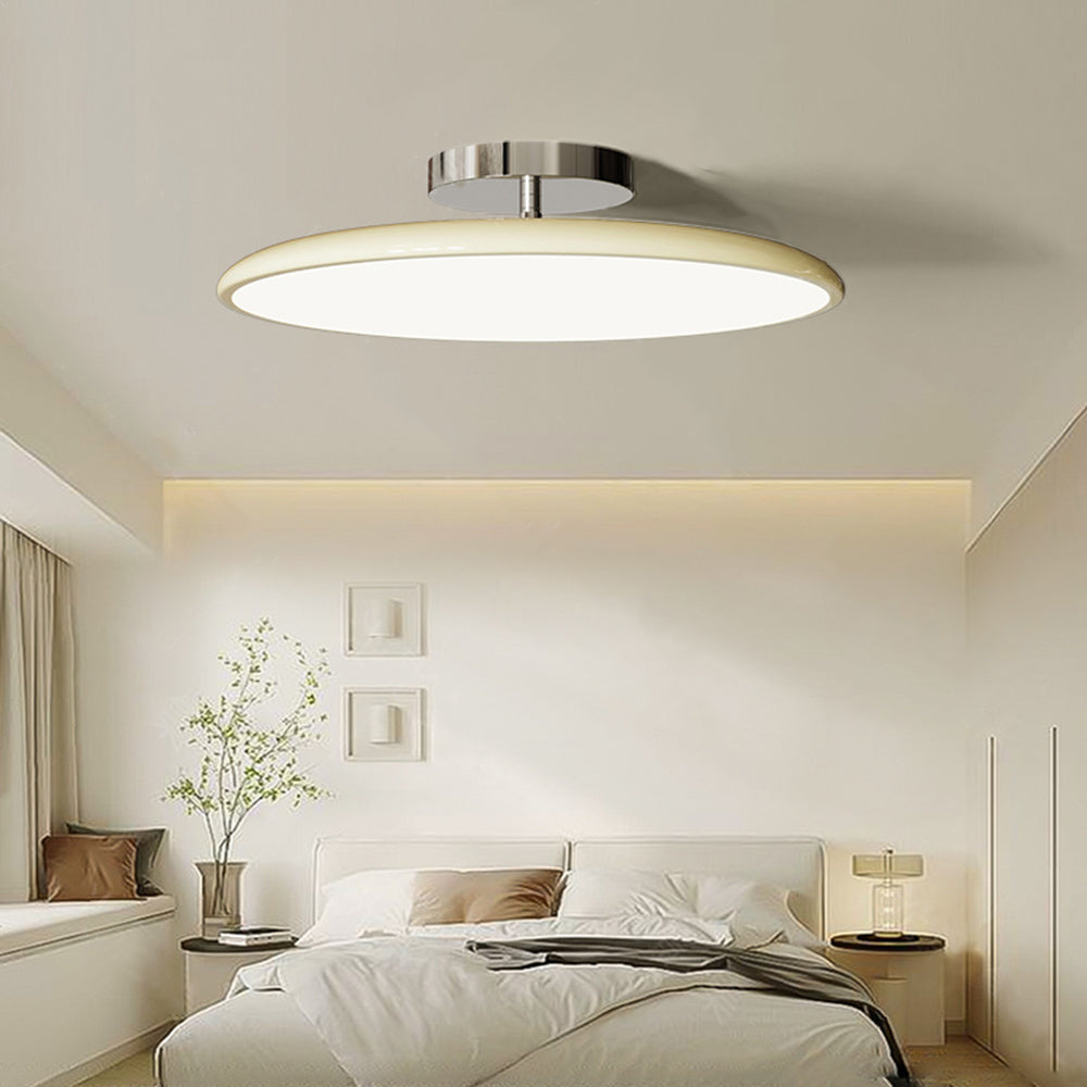 Valentina Vintage LED Ceiling Light Glass Red White Green Bedroom