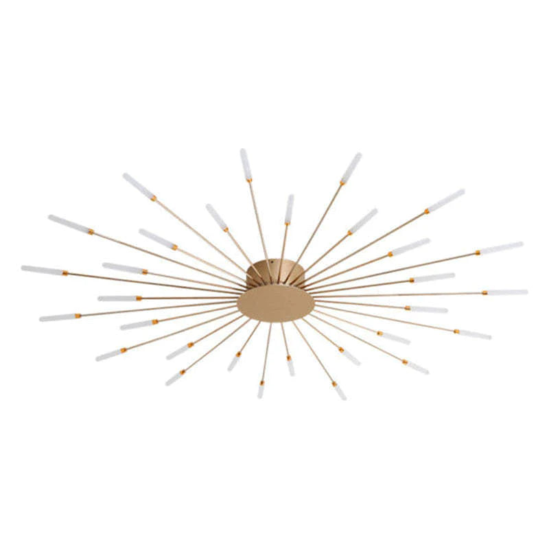 Wesley Ceiling Light Fireworks Artistic Design Black/Gold