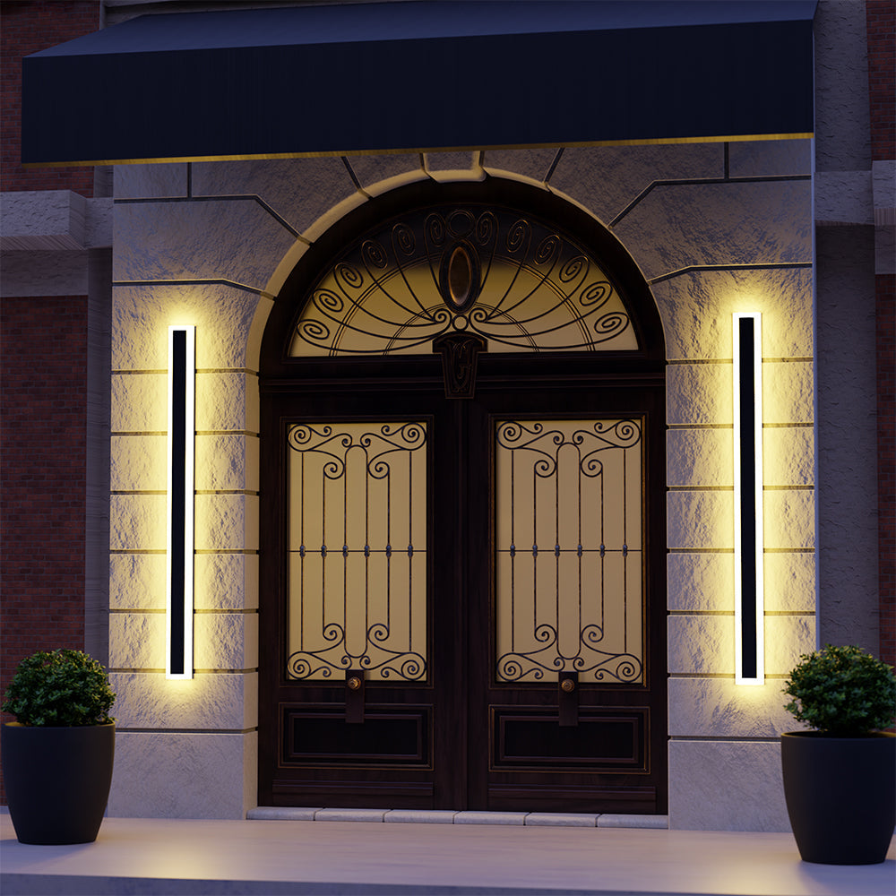 Fiala Modern LED Outdoor Wall Sconce Black