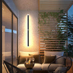 Arisha Modern LED Outdoor Wall Light Black Metal Garden/Balcony