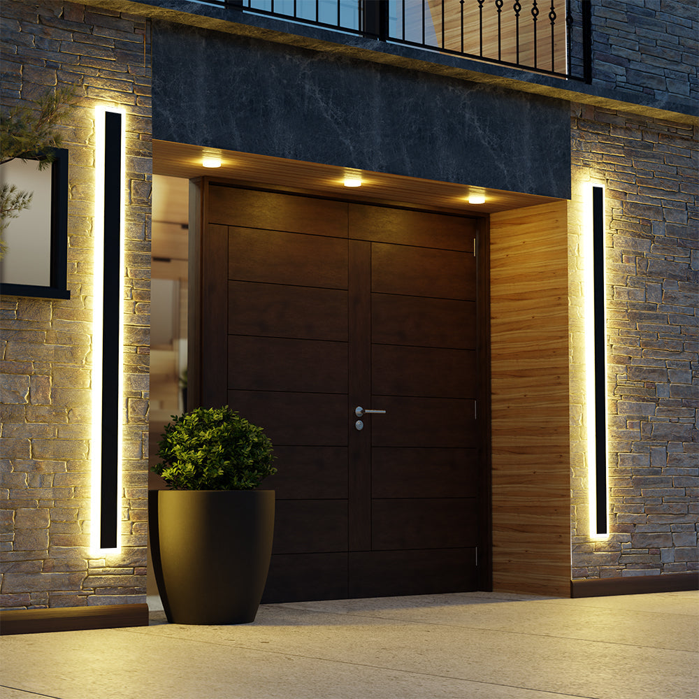 Fiala Modern LED Outdoor Wall Sconce Black
