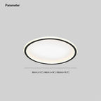 Quasso Modern Round Ceiling Light White/Black. Living Room