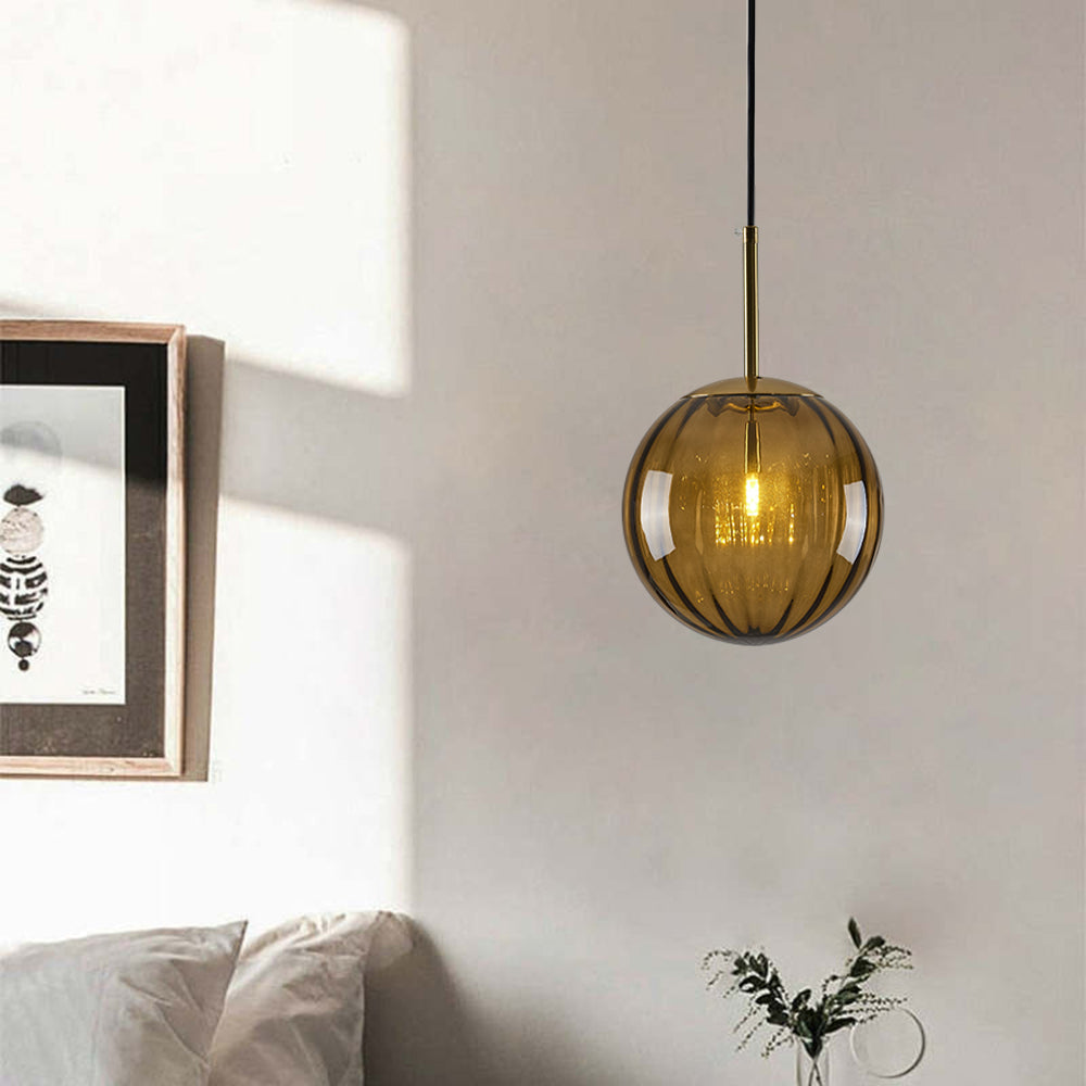 Lexa Modern Metal/Glass Pendant Light