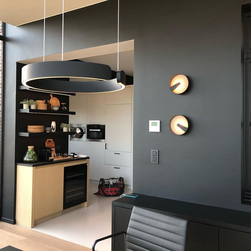 Urel Pendant Light Black/Gold Rose Living Room/Bedroom