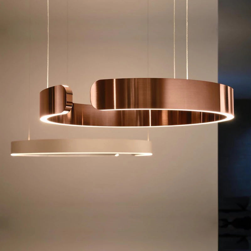 Urel Pendant Light Black/Gold Rose Living Room/Bedroom