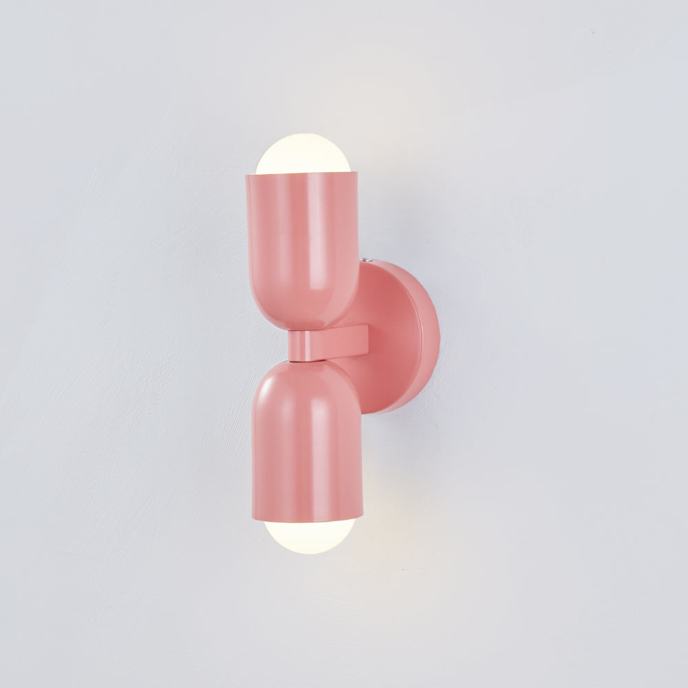 Kira Scandinavian Cylinder Wall Sconce Colored Metal Living Room