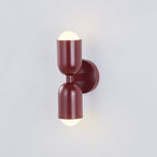 Kira Scandinavian Cylinder Wall Sconce Colored Metal Living Room