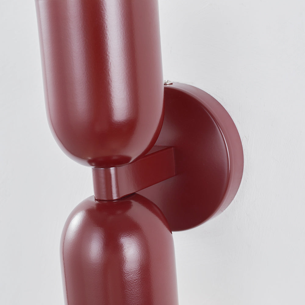 Kira Scandinavian Cylinder Wall Sconce Colored Metal Living Room