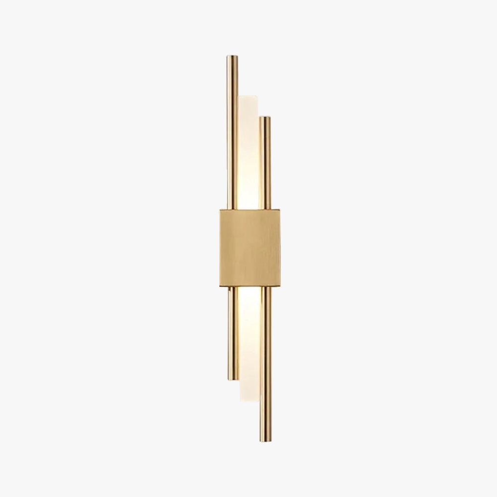 Drena Modern Linear Wall Sconce Marble. White/Green/Gold. Living Room