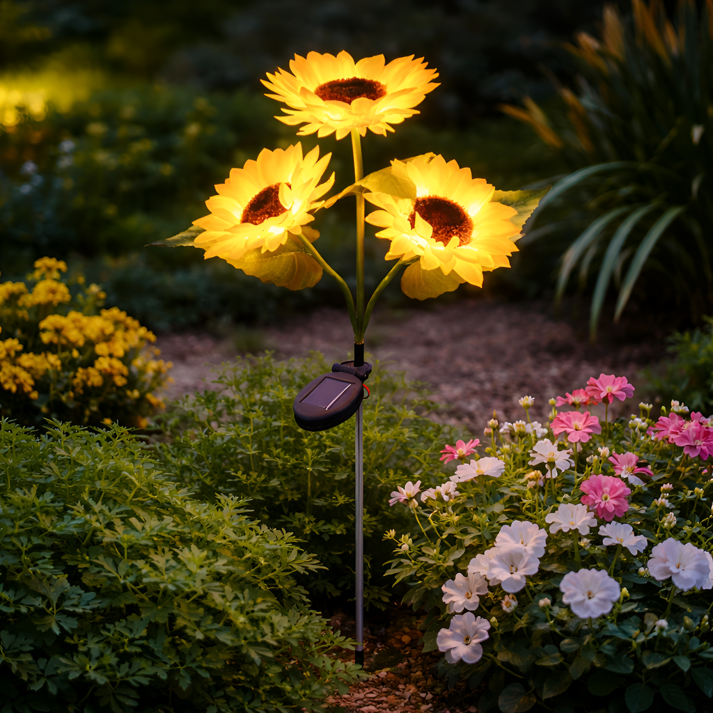 Daryx - LED Solar Sunflower Garden Lights