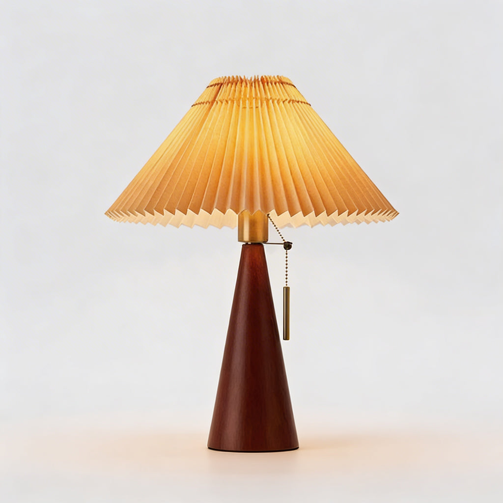 Mary - Retro Wooden Table Lamp