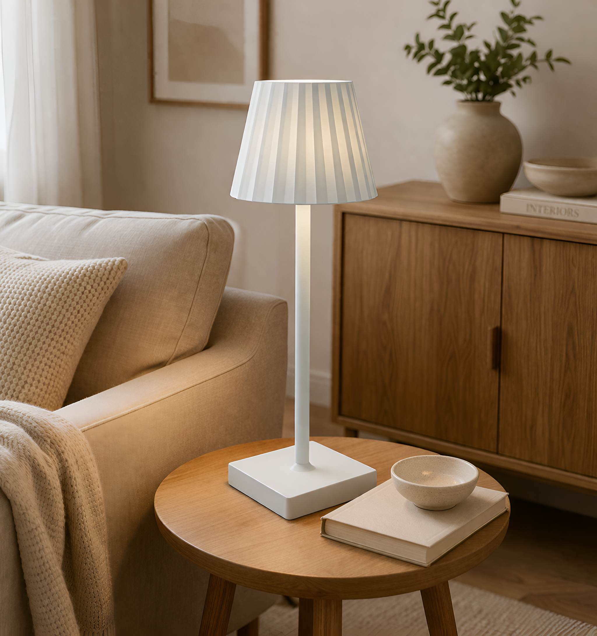 John - Cordless LED Touch Table Lamp