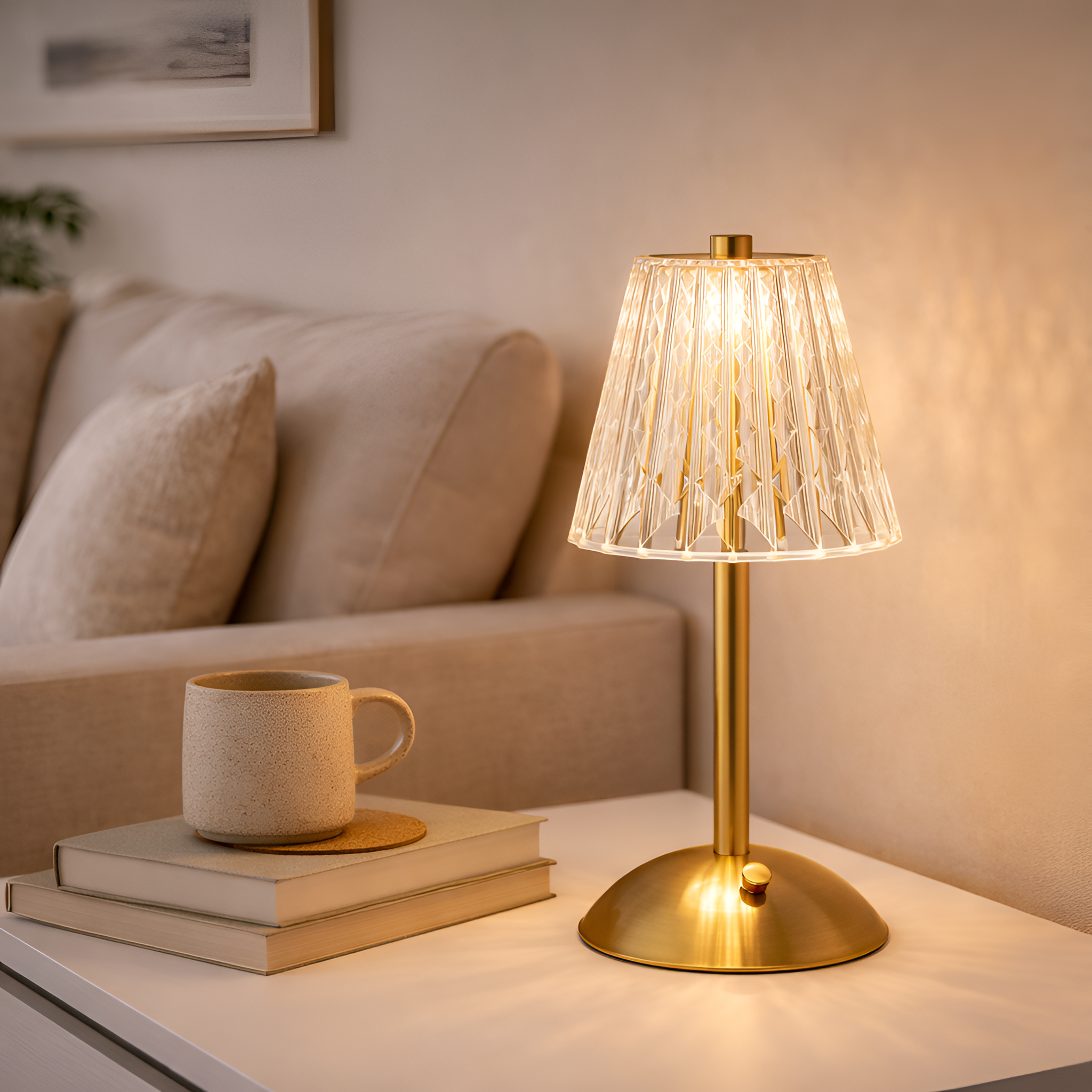 Kairo - Nordic Crystal Rechargeable Table Lamp LED